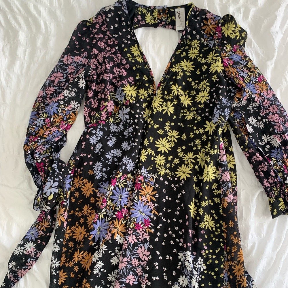 Floral Open Back Maxi Dress